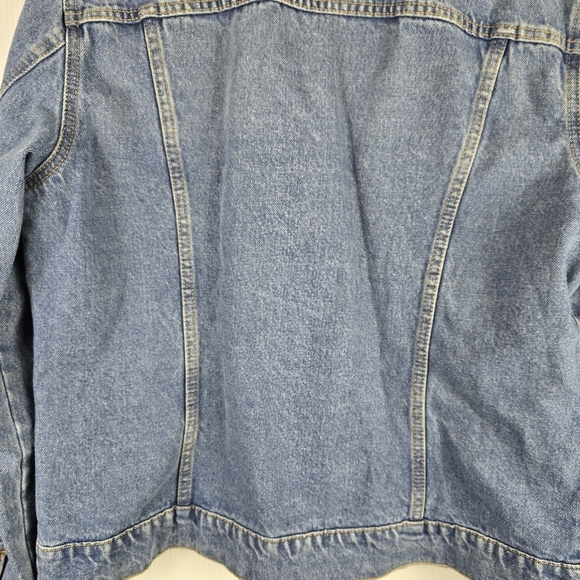 NWOT Hudson Women’s Classic Medium Wash Denim Jean Jacket Size L/XL - Picture 13 of 15